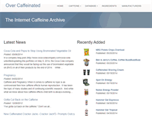 Tablet Screenshot of overcaffeinated.org